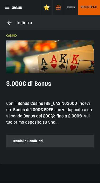 snai Bonus italia