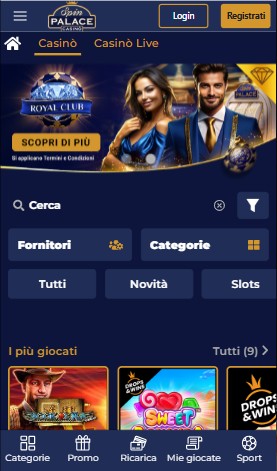 Spin palace casino homepage italia