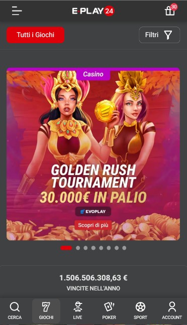 eplay24 casino italia homepage mobile